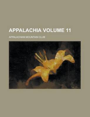 Book cover for Appalachia Volume 11