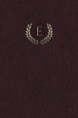 Book cover for Monogram "e" Any Day Planner Notebook
