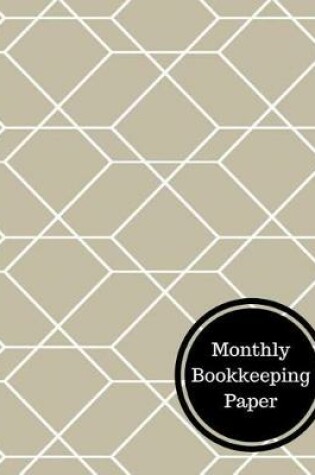 Cover of Monthly Bookkeeping Paper