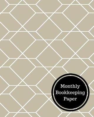 Book cover for Monthly Bookkeeping Paper