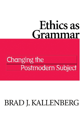 Cover of Ethics as Grammar