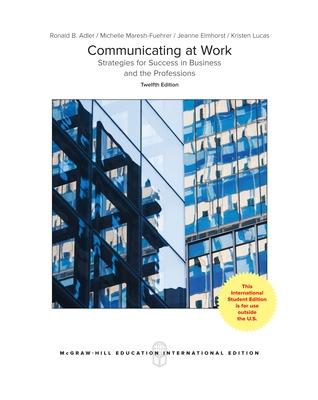Book cover for ISE Communicating at Work