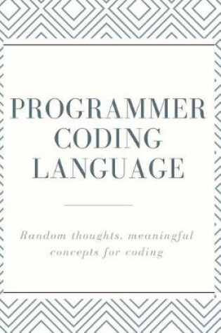 Cover of Programmer Coding Language