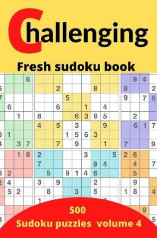 Cover of challenging fresh sudoku book volume 4