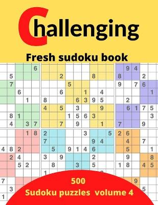 Cover of challenging fresh sudoku book volume 4