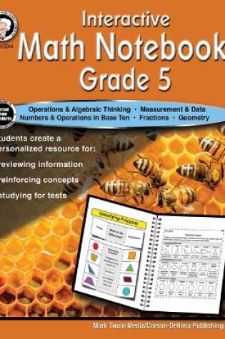 Cover of Interactive Math Notebook Resource Book, Grade 5