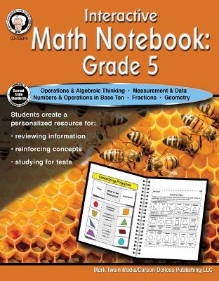 Book cover for Interactive Math Notebook Resource Book, Grade 5