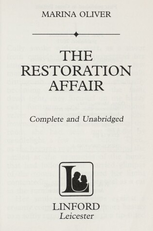 Cover of Restoration Affair