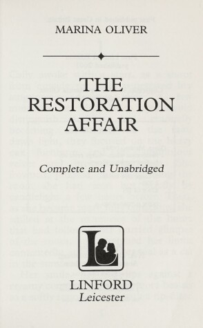 Book cover for Restoration Affair