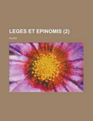 Book cover for Leges Et Epinomis (2)