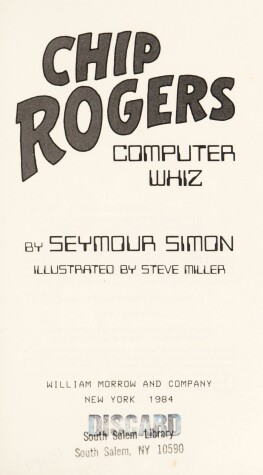 Book cover for Chip Rogers, Computer Whiz