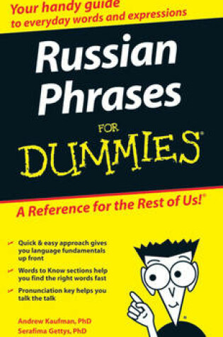 Cover of Russian Phrases For Dummies