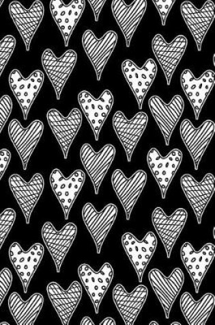 Cover of Journal Notebook Abstract Hearts Pattern 2