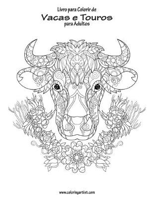 Book cover for Livro para Colorir de Vacas e Touros para Adultos