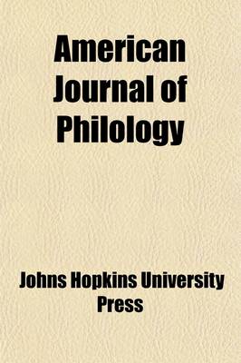 Book cover for American Journal of Philology Volume 9