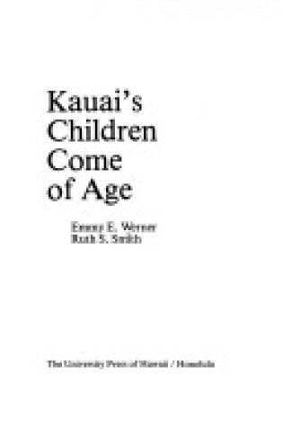 Cover of Kauai's Children Come of Age