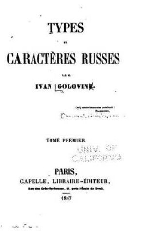 Cover of Types et caractères russes