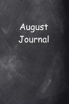 Book cover for August Journal Chalkboard Design