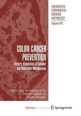 Book cover for Colon Cancer Prevention