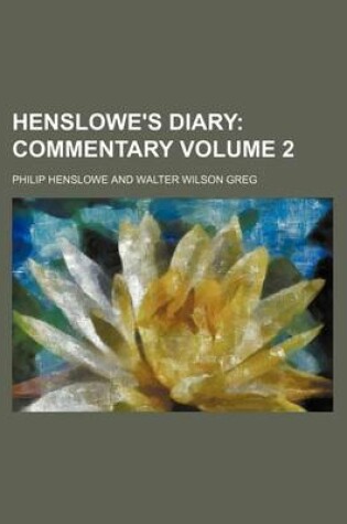 Cover of Henslowe's Diary Volume 2