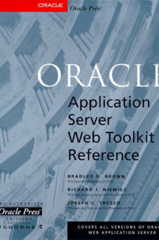 Cover of Oracle Web Application Server Web Toolkit Reference