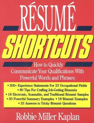 Book cover for Resume Shortcuts