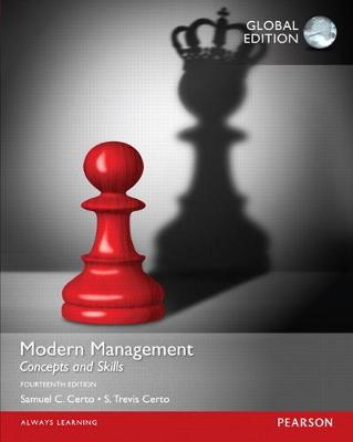 Book cover for Modern Management: Concepts and Skills, OLP with eText, Global Edition