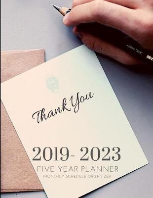 Book cover for 2019-2023 Five Year Planner Monthly Schedule Organizer With Gratitude Quotes