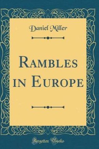 Cover of Rambles in Europe (Classic Reprint)