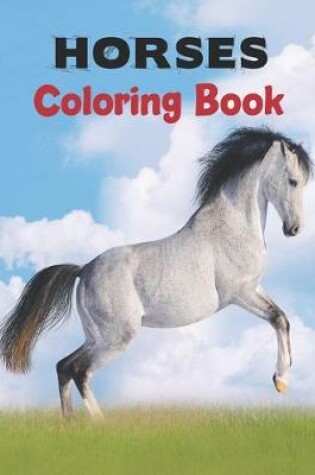 Cover of Horses Coloring Book.