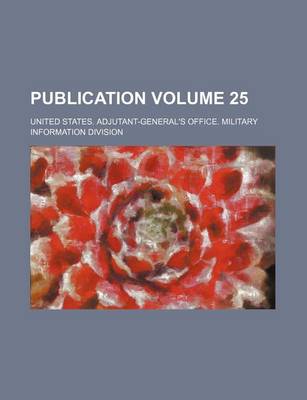 Book cover for Publication Volume 25