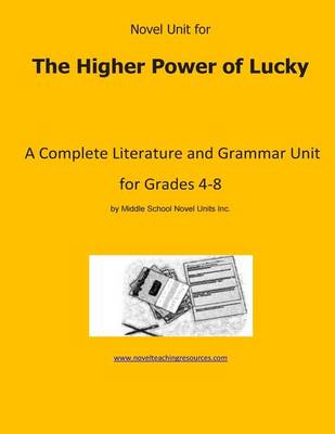 Book cover for Novel Unit for The Higher Power of Lucky