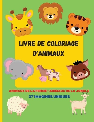 Book cover for Livre de coloriage d'animaux