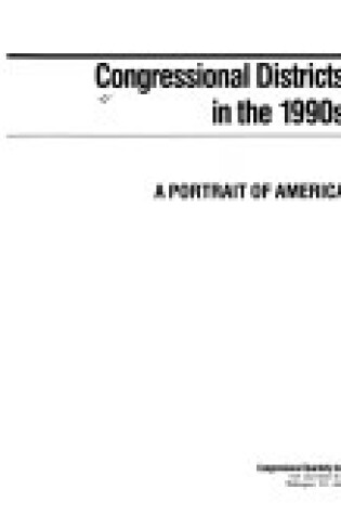 Cover of Congressional Districts in the 1990s