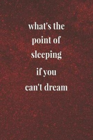 Cover of What's The Point Of Sleeping If You Can't Dream