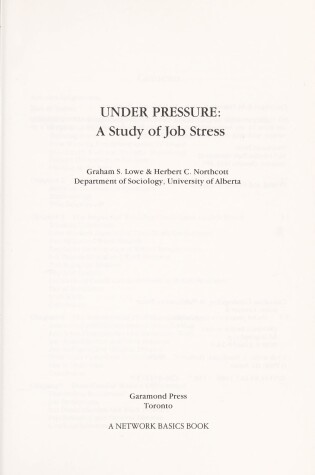 Cover of Under Pressure