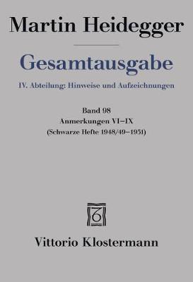 Book cover for Gesamtausgabe. 4 Abteilungen / Anmerkungen VI-IX