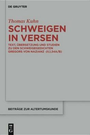 Cover of Schweigen in Versen
