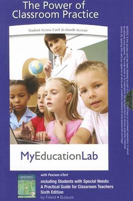 Book cover for MyEducationLab Pegasus with Pearson eText -- Standalone Access Card -- for Including Students with Special Needs