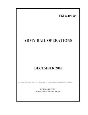 Book cover for FM 4-01.41 Army Rail Operations