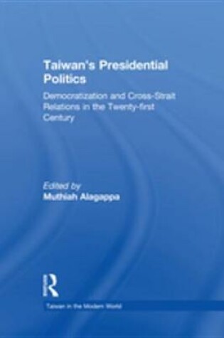 Cover of Taiwan's Presidential Politics