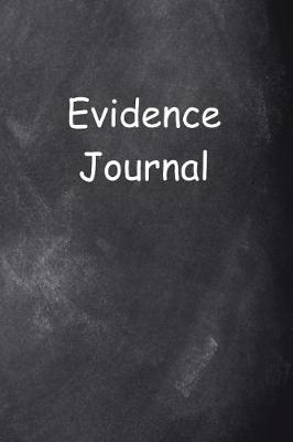 Cover of Evidence Journal Chalkboard Design