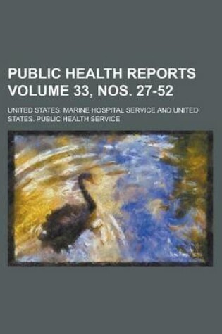 Cover of Public Health Reports Volume 33, Nos. 27-52