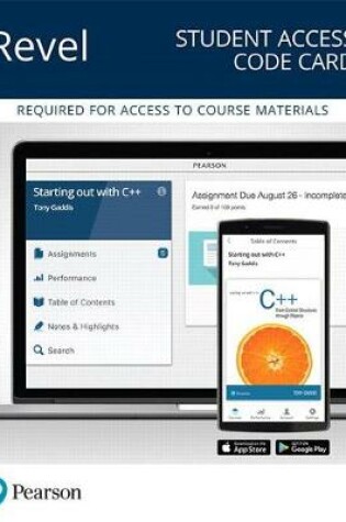 Cover of Revel for Gaddis C++ -- Access Card