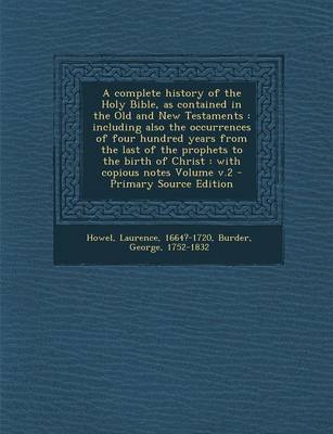 Book cover for A Complete History of the Holy Bible, as Contained in the Old and New Testaments