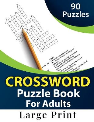 Book cover for Crossword Puzzle Book For Adults Large Print