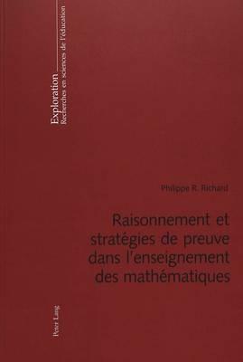 Cover of Raisonnement Et Strategies de Preuve Dans l'Enseignement Des Mathematiques