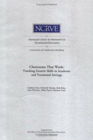 Cover of Classrooms That Work