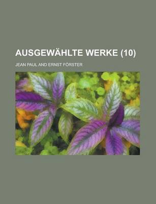 Book cover for Ausgewahlte Werke (10)