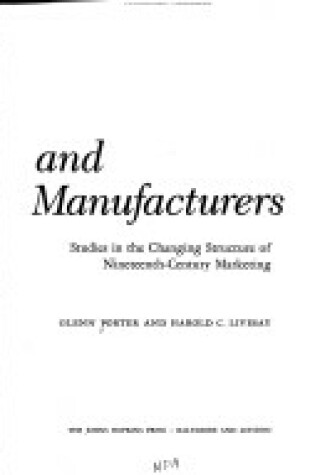 Cover of Merchants and Manufacturers